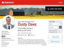 Tablet Screenshot of dustydaws.com